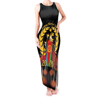 Custom Eritrea Martyrs' Day Tank Maxi Dress 20 June Shida Shoes With Candles - Black - Wonder Print Shop