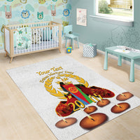 Custom Eritrea Martyrs' Day Area Rug 20 June Shida Shoes With Candles - White - Wonder Print Shop