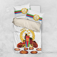 Custom Eritrea Martyrs' Day Bedding Set 20 June Shida Shoes With Candles - White - Wonder Print Shop