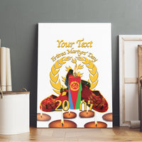 Custom Eritrea Martyrs' Day Canvas Wall Art 20 June Shida Shoes With Candles - White - Wonder Print Shop