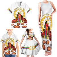 Custom Eritrea Martyrs' Day Family Matching Tank Maxi Dress and Hawaiian Shirt 20 June Shida Shoes With Candles - White - Wonder Print Shop