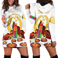 Custom Eritrea Martyrs' Day Hoodie Dress 20 June Shida Shoes With Candles - White - Wonder Print Shop