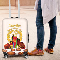 Custom Eritrea Martyrs' Day Luggage Cover 20 June Shida Shoes With Candles - White - Wonder Print Shop