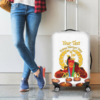 Custom Eritrea Martyrs' Day Luggage Cover 20 June Shida Shoes With Candles - White - Wonder Print Shop