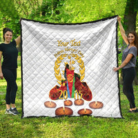 Custom Eritrea Martyrs' Day Quilt 20 June Shida Shoes With Candles - White - Wonder Print Shop