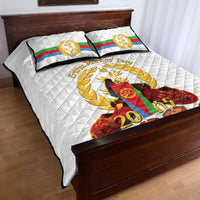 Custom Eritrea Martyrs' Day Quilt Bed Set 20 June Shida Shoes With Candles - White - Wonder Print Shop