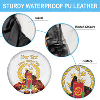 Custom Eritrea Martyrs' Day Spare Tire Cover 20 June Shida Shoes With Candles - White - Wonder Print Shop