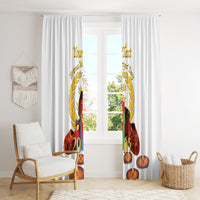 Custom Eritrea Martyrs' Day Window Curtain 20 June Shida Shoes With Candles - White - Wonder Print Shop