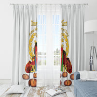 Custom Eritrea Martyrs' Day Window Curtain 20 June Shida Shoes With Candles - White - Wonder Print Shop