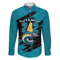 The Bahamas 242 Day Family Matching Long Sleeve Bodycon Dress and Hawaiian Shirt Bahamian Independence Anniversary