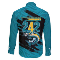 The Bahamas 242 Day Family Matching Long Sleeve Bodycon Dress and Hawaiian Shirt Bahamian Independence Anniversary