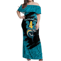 The Bahamas 242 Day Off Shoulder Maxi Dress Bahamian Independence Anniversary