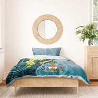 The Bahamas Bedding Set Bahamian Buttercup Polynesian Pattern