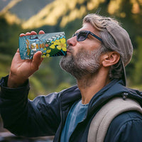 The Bahamas 4 in 1 Can Cooler Tumbler Bahamian Buttercup Polynesian Pattern