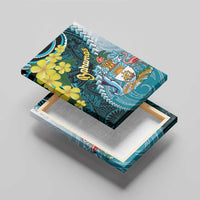 The Bahamas Canvas Wall Art Bahamian Buttercup Polynesian Pattern