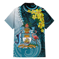 The Bahamas Family Matching Mermaid Dress and Hawaiian Shirt Bahamian Buttercup Polynesian Pattern
