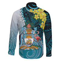 The Bahamas Family Matching Mermaid Dress and Hawaiian Shirt Bahamian Buttercup Polynesian Pattern