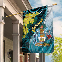 The Bahamas Garden Flag Bahamian Buttercup Polynesian Pattern