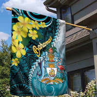 The Bahamas Garden Flag Bahamian Buttercup Polynesian Pattern