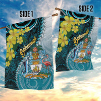 The Bahamas Garden Flag Bahamian Buttercup Polynesian Pattern
