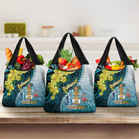 The Bahamas Grocery Bag Bahamian Buttercup Polynesian Pattern