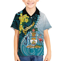 The Bahamas Kid Hawaiian Shirt Bahamian Buttercup Polynesian Pattern