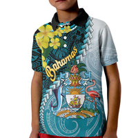 The Bahamas Kid Polo Shirt Bahamian Buttercup Polynesian Pattern