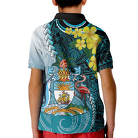 The Bahamas Kid Polo Shirt Bahamian Buttercup Polynesian Pattern