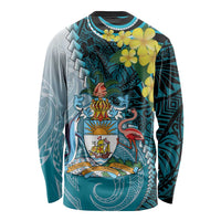 The Bahamas Long Sleeve Shirt Bahamian Buttercup Polynesian Pattern