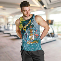 The Bahamas Men Tank Top Bahamian Buttercup Polynesian Pattern