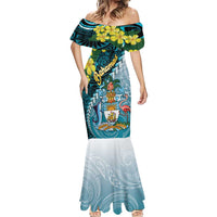The Bahamas Mermaid Dress Bahamian Buttercup Polynesian Pattern