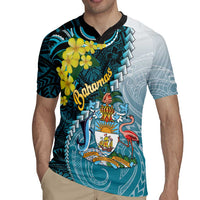 The Bahamas Rugby Jersey Bahamian Buttercup Polynesian Pattern