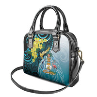 The Bahamas Shoulder Handbag Bahamian Buttercup Polynesian Pattern