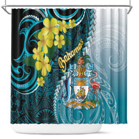 The Bahamas Shower Curtain Bahamian Buttercup Polynesian Pattern