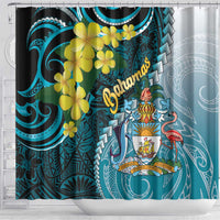 The Bahamas Shower Curtain Bahamian Buttercup Polynesian Pattern