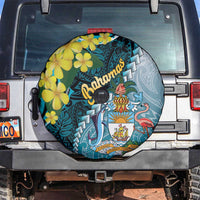 The Bahamas Spare Tire Cover Bahamian Buttercup Polynesian Pattern