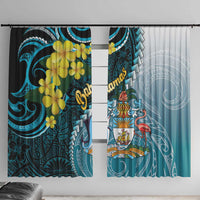 The Bahamas Window Curtain Bahamian Buttercup Polynesian Pattern