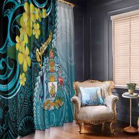 The Bahamas Window Curtain Bahamian Buttercup Polynesian Pattern
