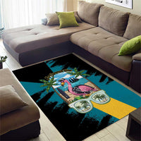 The Bahamas Flamingo Area Rug It's Summer Time