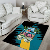 The Bahamas Flamingo Area Rug It's Summer Time