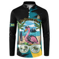 The Bahamas Flamingo Button Sweatshirt It's Summer Time