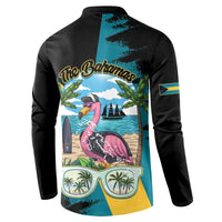 The Bahamas Flamingo Button Sweatshirt It's Summer Time