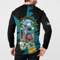 The Bahamas Flamingo Button Sweatshirt It's Summer Time