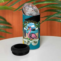 The Bahamas Flamingo 4 in 1 Can Cooler Tumbler It's Summer Time