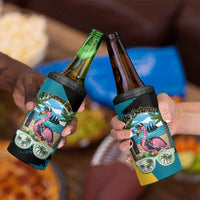 The Bahamas Flamingo 4 in 1 Can Cooler Tumbler It's Summer Time