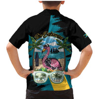 The Bahamas Flamingo Family Matching Mermaid Dress and Hawaiian Shirt It's Summer Time