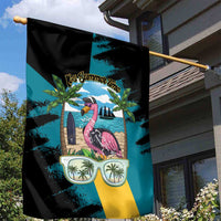 The Bahamas Flamingo Garden Flag It's Summer Time