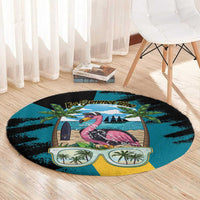 The Bahamas Flamingo Round Carpet It's Summer Time