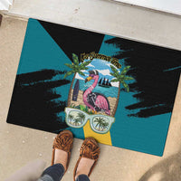 The Bahamas Flamingo Rubber Doormat It's Summer Time