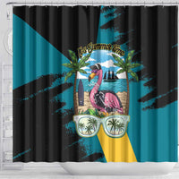 The Bahamas Flamingo Shower Curtain It's Summer Time